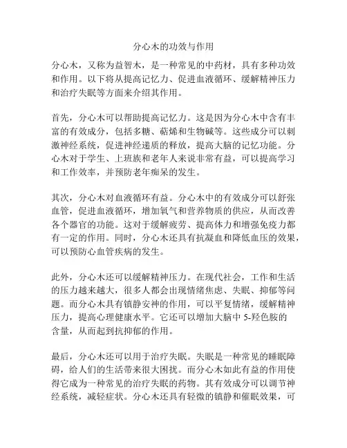 分心木的功效与作用