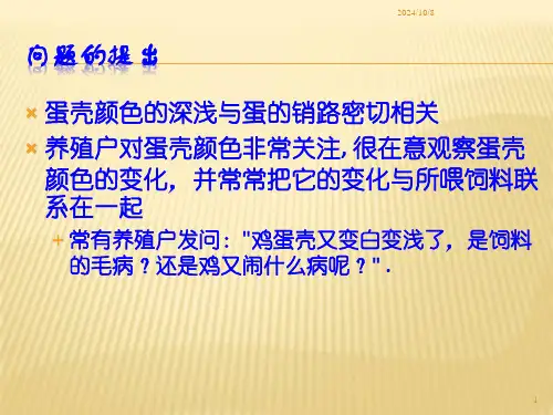 蛋壳颜色影响因素PPT课件.ppt