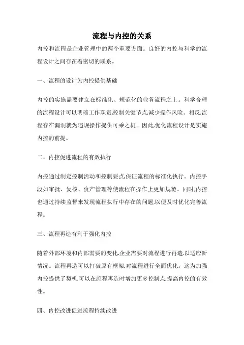流程与内控的关系