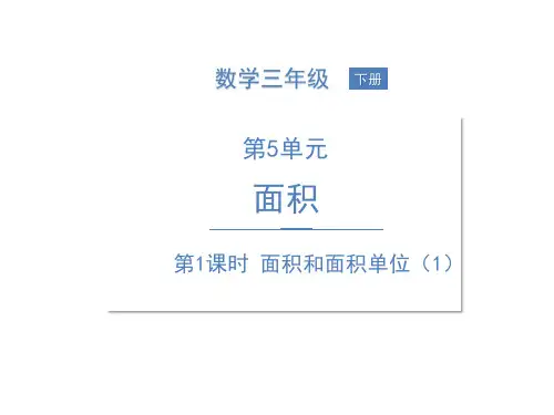 人教版《面积和面积单位》完美版课件1