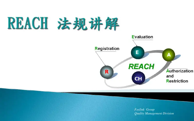 Reach 法规讲解