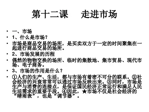 八年级政治市场考察(PPT)4-3