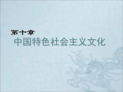 中国特色社会主义文化(1)