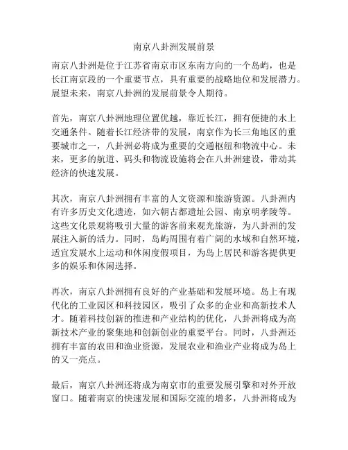 南京八卦洲发展前景