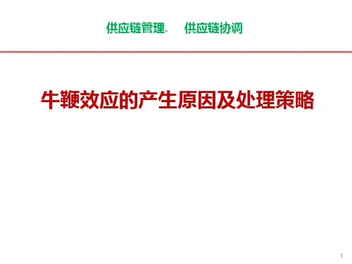 7.3牛鞭效应产生的原因及应对策略