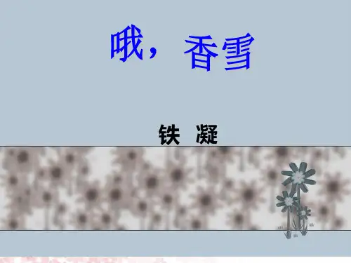 3.2《哦,香雪》优秀课件(20张PPT)_最新统编版高中语文必修上册