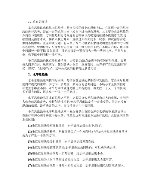 广告创意的思维方式