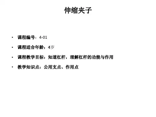 乐高机械课程 伸缩夹子