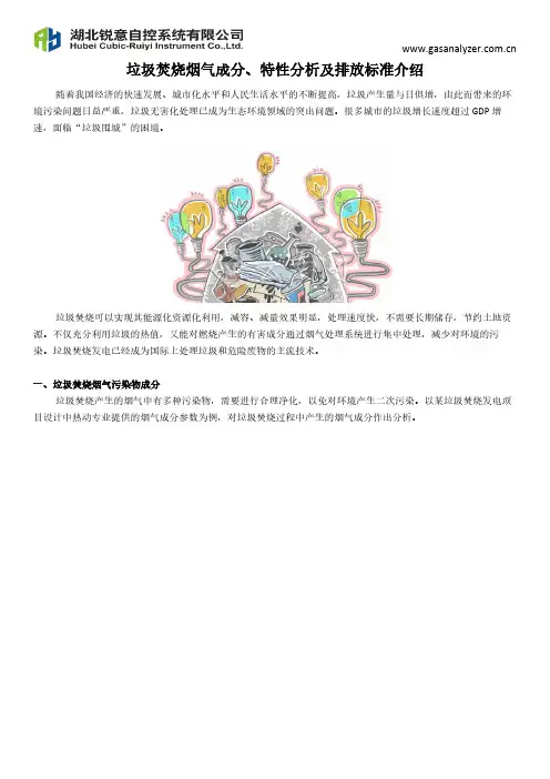 垃圾焚烧烟气成分性分析及排放标准介绍