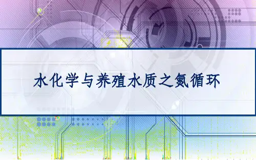 水化学与养殖水质之氮循环 PPT