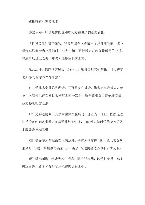 业报得病：佛之九难_0
