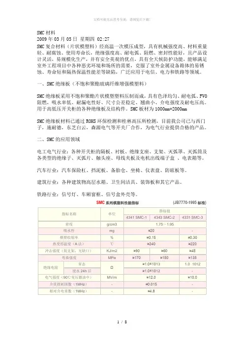SMC材料