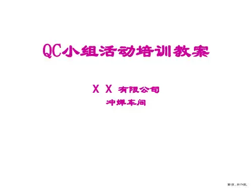 QC小组活动培训教案课件PPT174页
