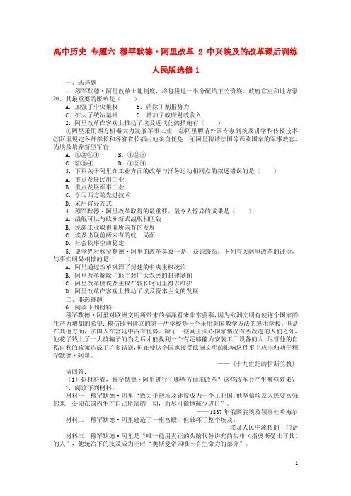 高中历史专题六穆罕默德 (8)