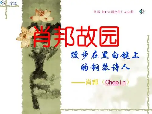 肖邦故园. 泰娥ppt