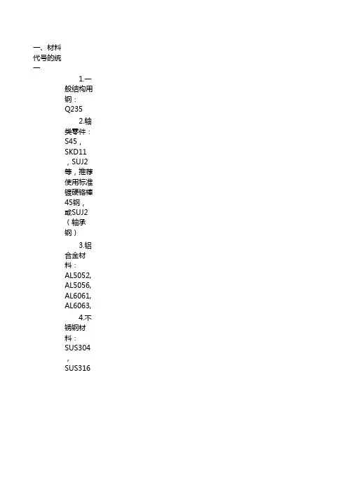 机械设计常用材料