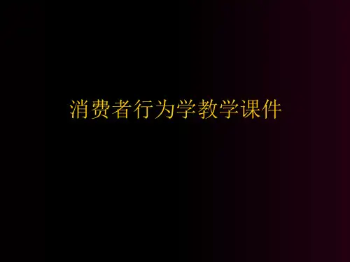 消费者行为ppt课件