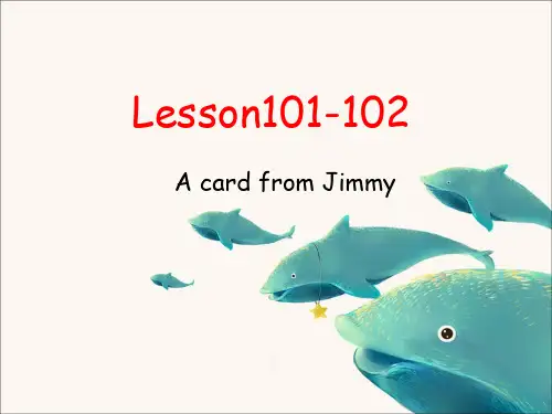 新概念英语第一册Lesson101102课件
