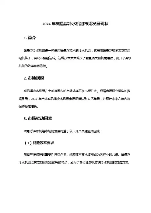 2024年磁悬浮冷水机组市场发展现状