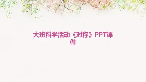 大班科学活动《对称》PPT课件
