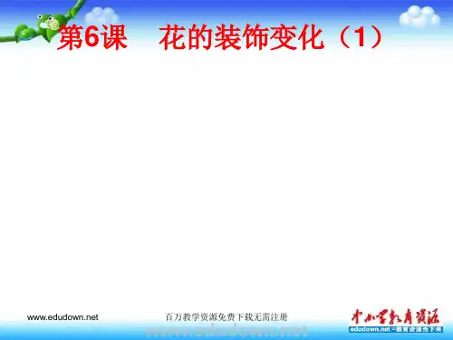 苏少版美术七上第六课《花的变化》ppt课件2
