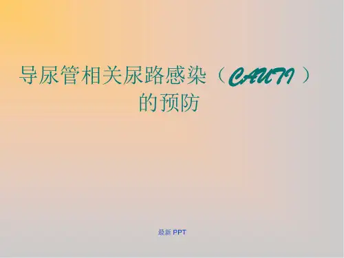 导尿管相关尿路感染精品课件