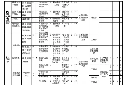 PFMEA案例