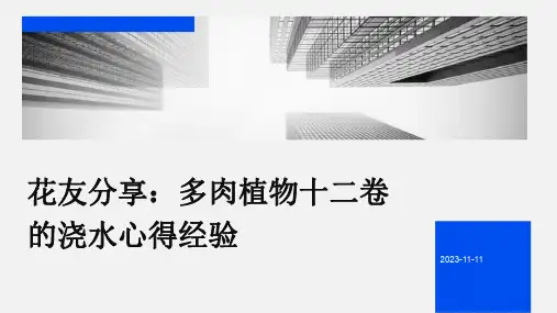 花友分享：多肉植物十二卷的浇水心得经验