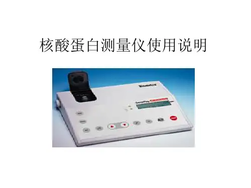 核酸蛋白测量仪使ppt课件
