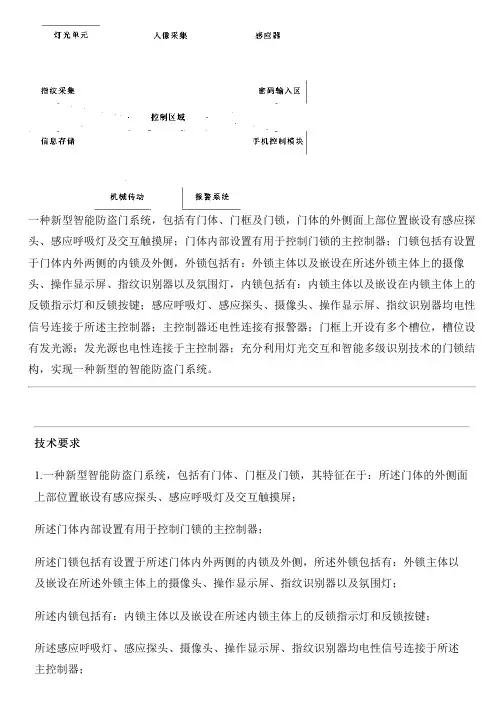 新型智能防盗门系统的制作技术