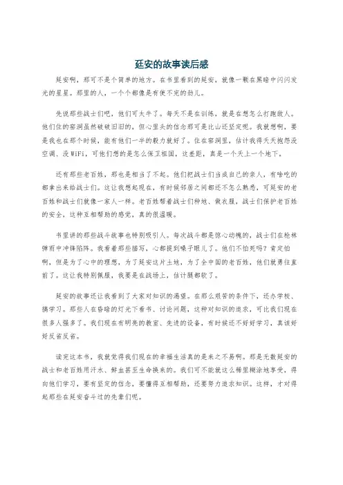 廷安的故事读后感