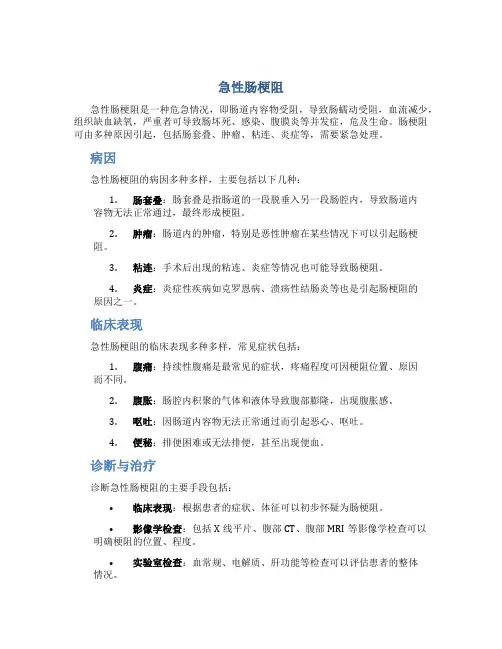 急性肠梗阻