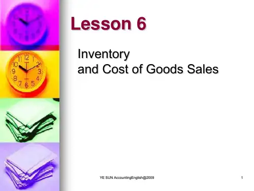 会计英语简明版 Lesson 6 Inventory and Cost of Goods Sales.ppt
