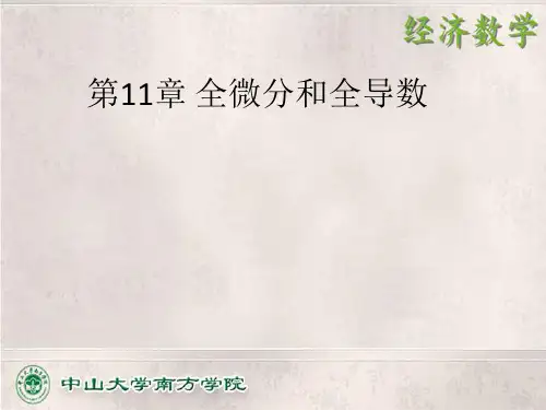 第11章 全微分和全导数