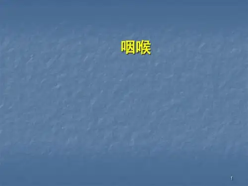 CT诊断学精品咽喉CTppt课件