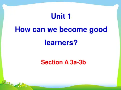 人教英语九年级Unit1Section A 3a—3b (共37张PPT).ppt