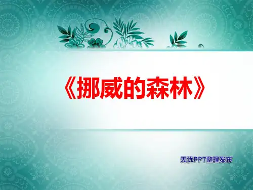 挪威的森林赏析.