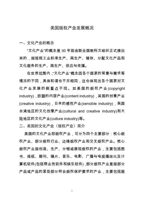 美国的版权产业