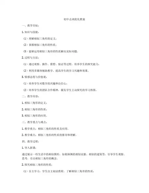 初中志鸿优化教案