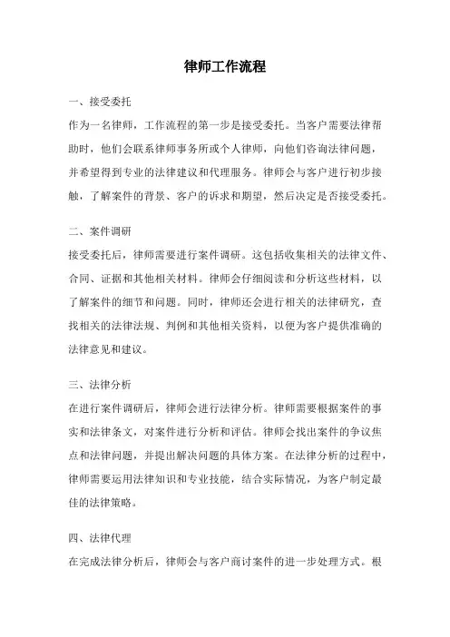 律师工作流程