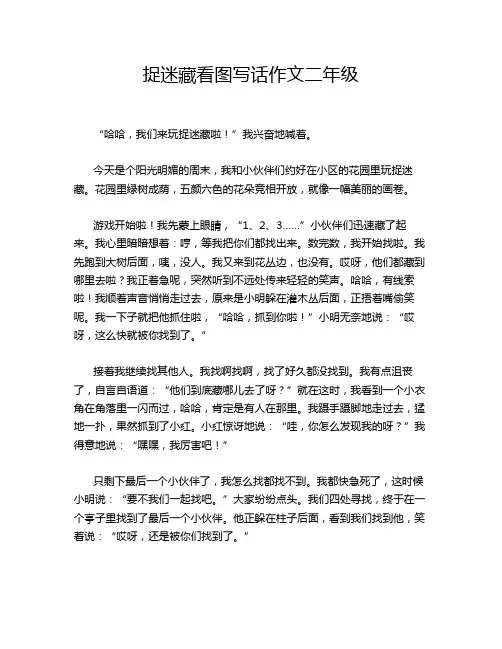 捉迷藏看图写话作文二年级