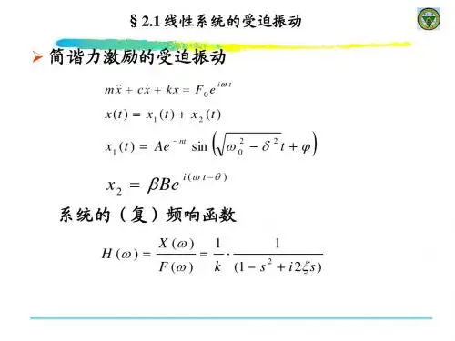 单自由度系统强迫振动2A