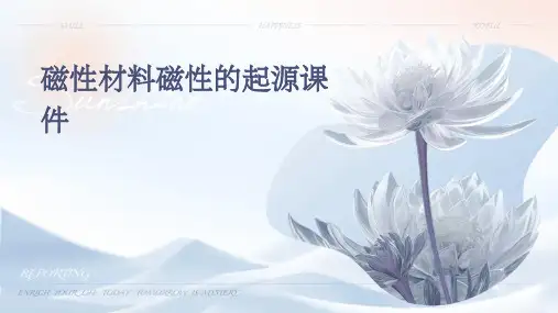 磁性材料磁性的起源课件