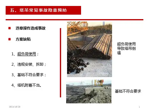 塔吊相关知识学习及管理经验分享PPT课件