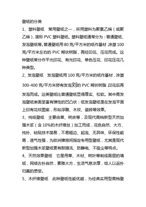 壁纸的分类