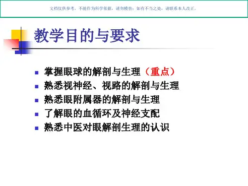 眼球解剖生理课件