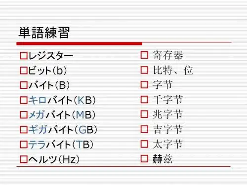 IT日语 外来语