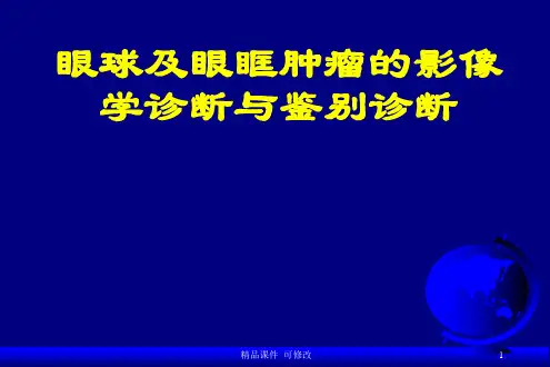 眼球及眼眶肿瘤的影像学诊断与鉴别诊断医学课件