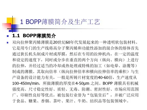 BOPP生产设备与工艺ppt课件