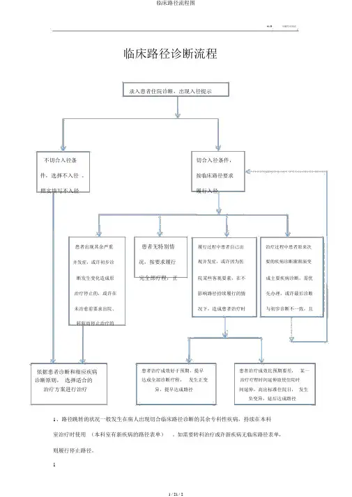 临床路径流程图
